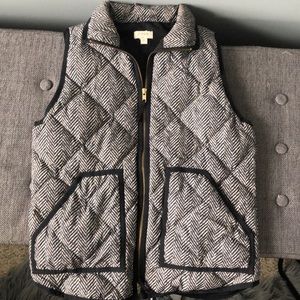 Jcrew herringbone vest